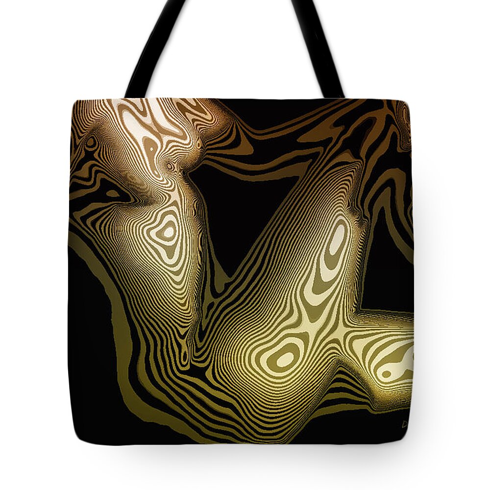 Woman Tote Bag featuring the digital art Animal Magnetism by Donna Blackhall