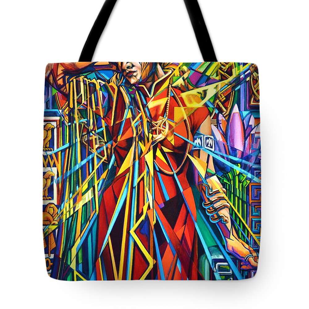 Girl Tote Bag featuring the painting Annelise2 by Greg Skrtic