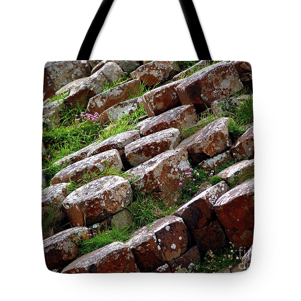 Fine Art Photography Tote Bag featuring the photograph Another View of the Giant's Causeway by Patricia Griffin Brett