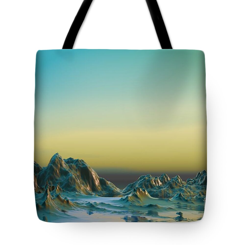 Art Tote Bag featuring the digital art Ante somnum - Surrealism by Sipo Liimatainen