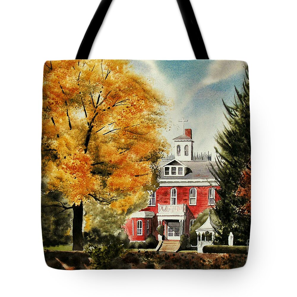 Antebellum Autumn Ii Tote Bag featuring the painting Antebellum Autumn II by Kip DeVore