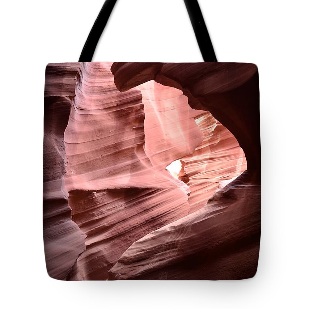 Antelope Canyon Tote Bag featuring the photograph Antelope Canyon Page AZ by DejaVu Designs