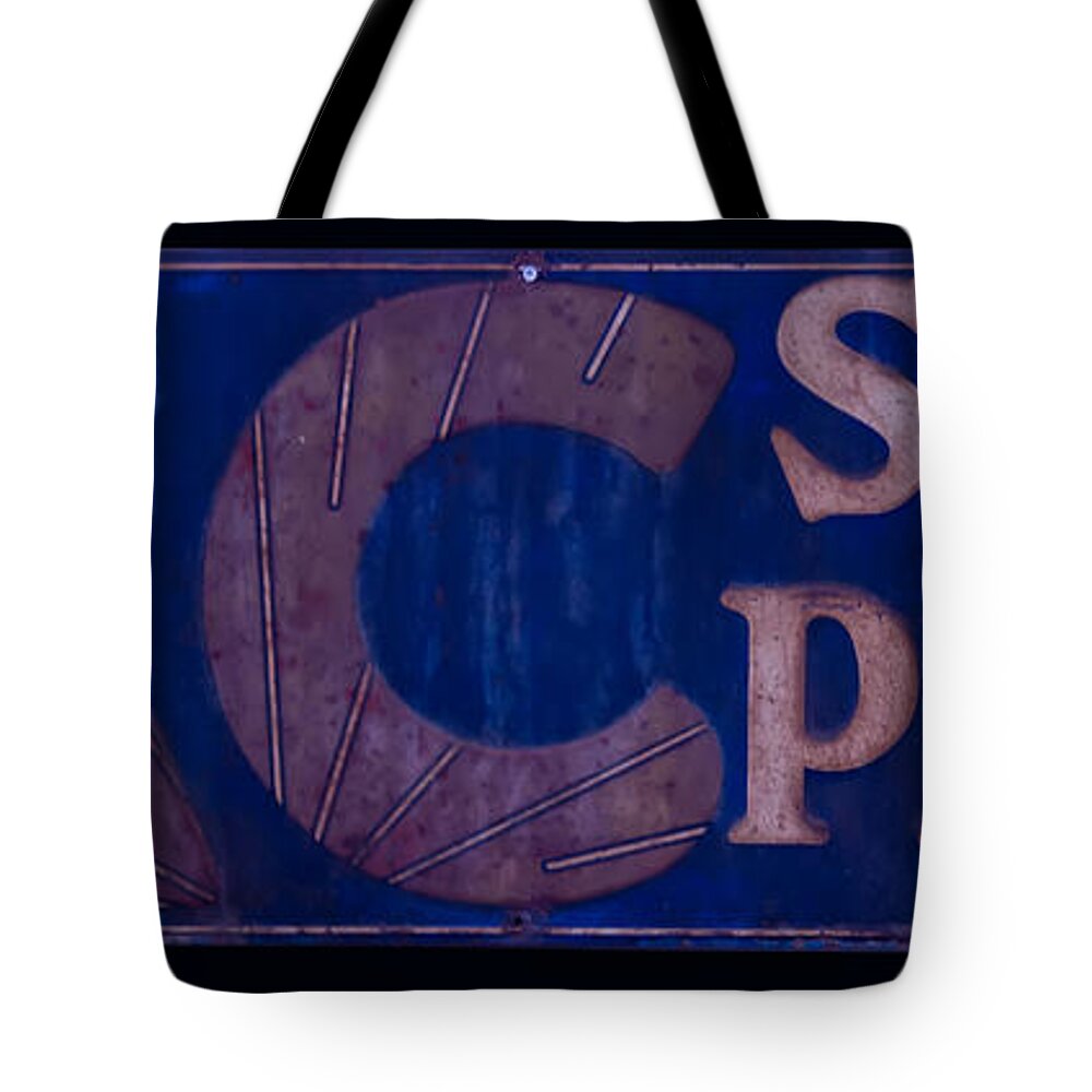 Ac Tote Bag featuring the photograph Antique AC Spark Plug sign by Flees Photos
