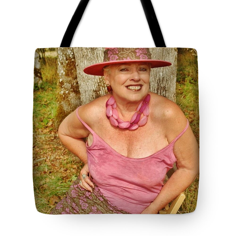 Portrait Tote Bag featuring the photograph Antique Rose Pose by VLee Watson