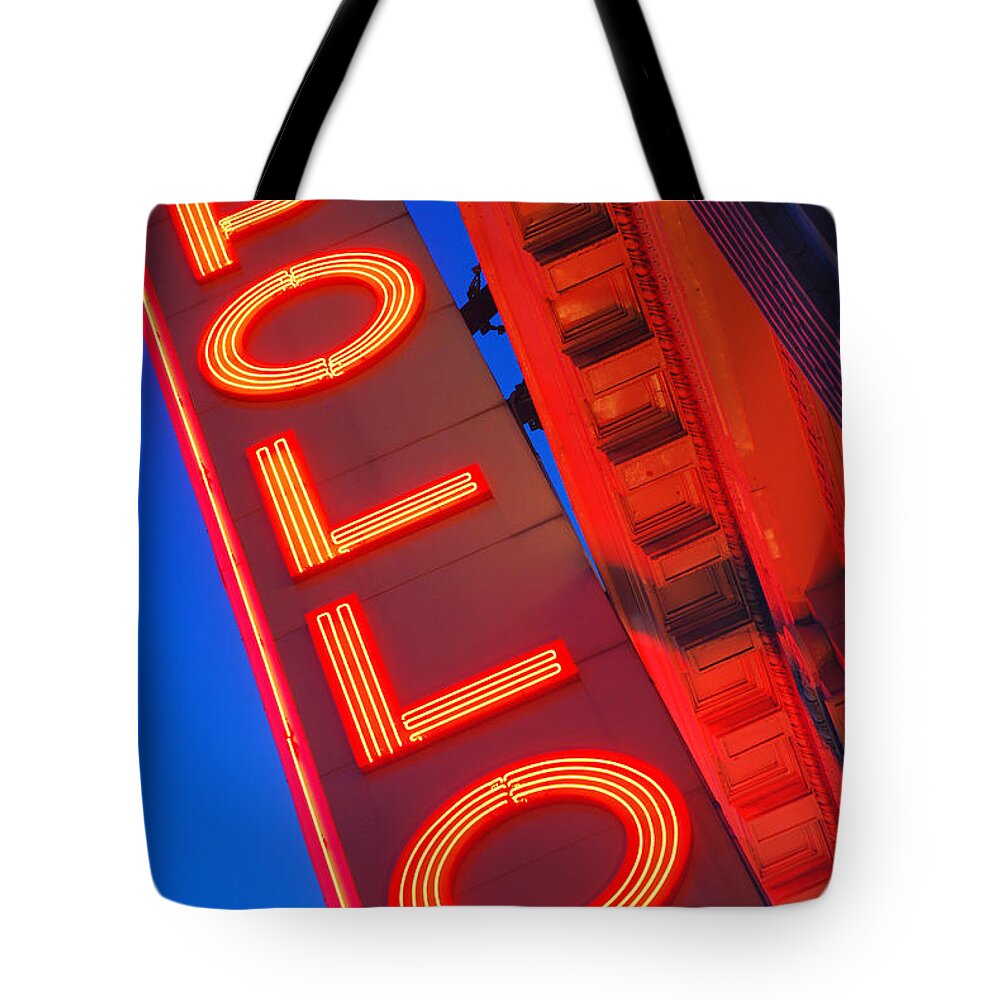 Apollo Tote Bag featuring the photograph Apollo Nights by James Kirkikis