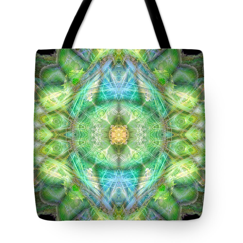 Angel Tote Bag featuring the digital art Archangel Raphael by Diana Haronis