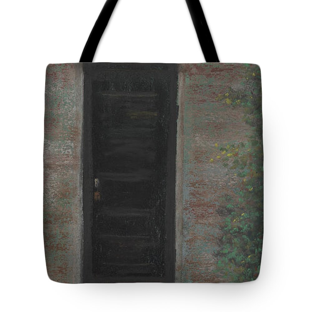 Arched Doorway Tote Bag featuring the pastel Arched Doorway by Ginny Neece