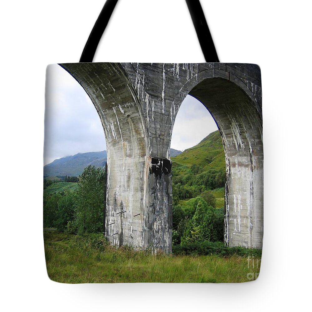 Scottish Highlands Tote Bag featuring the photograph Arches and Sky by Denise Railey