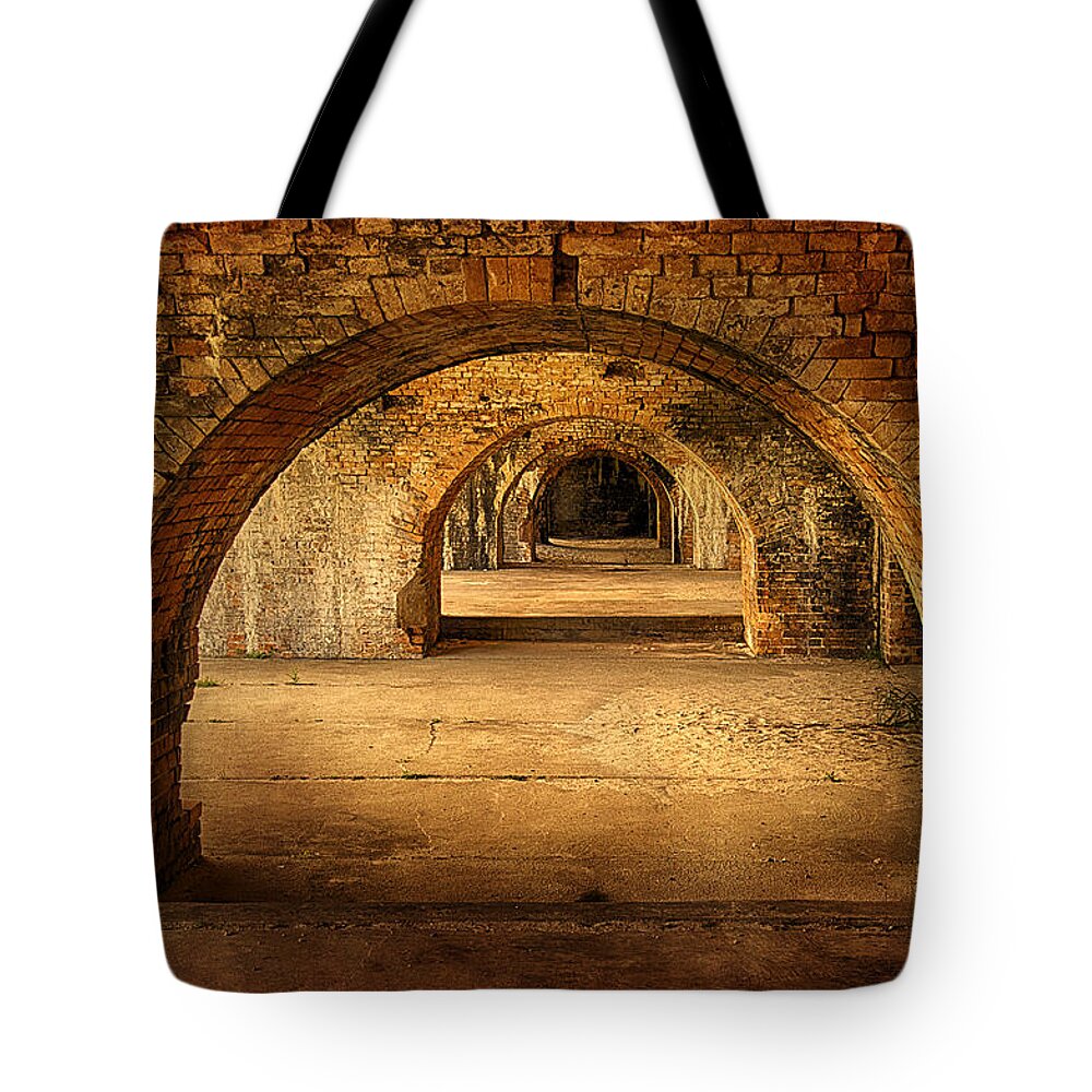 Arches Tote Bag featuring the photograph Arches by Priscilla Burgers