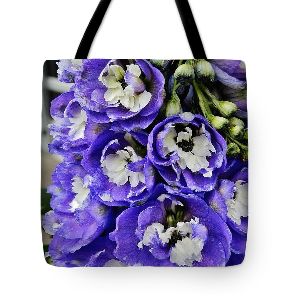 Flower Tote Bag featuring the photograph Aristocratic Spire by VLee Watson