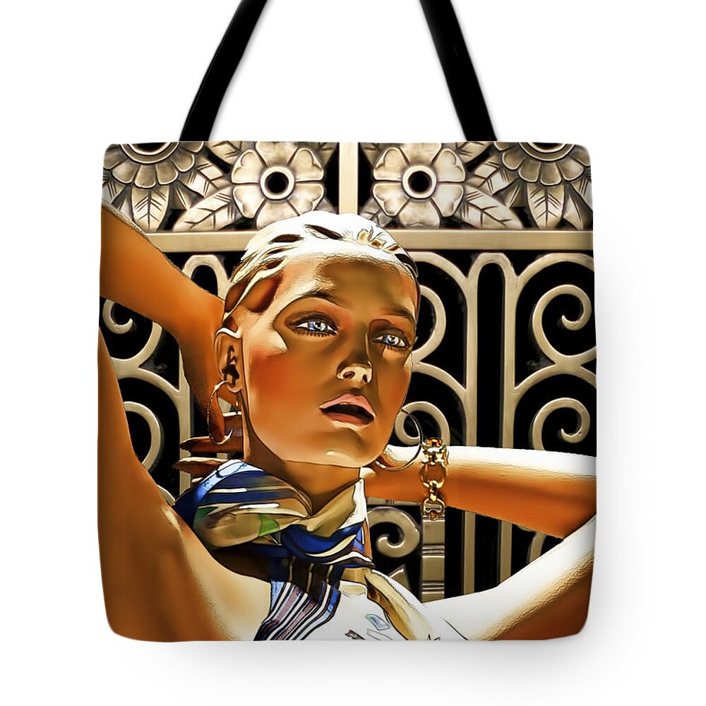 Art Deco - Swimsuit Tote Bag featuring the photograph Art Deco - Swimsuit by Chuck Staley