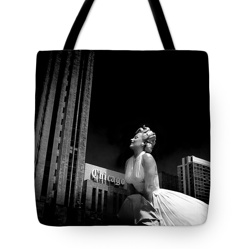 Chicago Tote Bag featuring the photograph Art in Chicago by Milena Ilieva