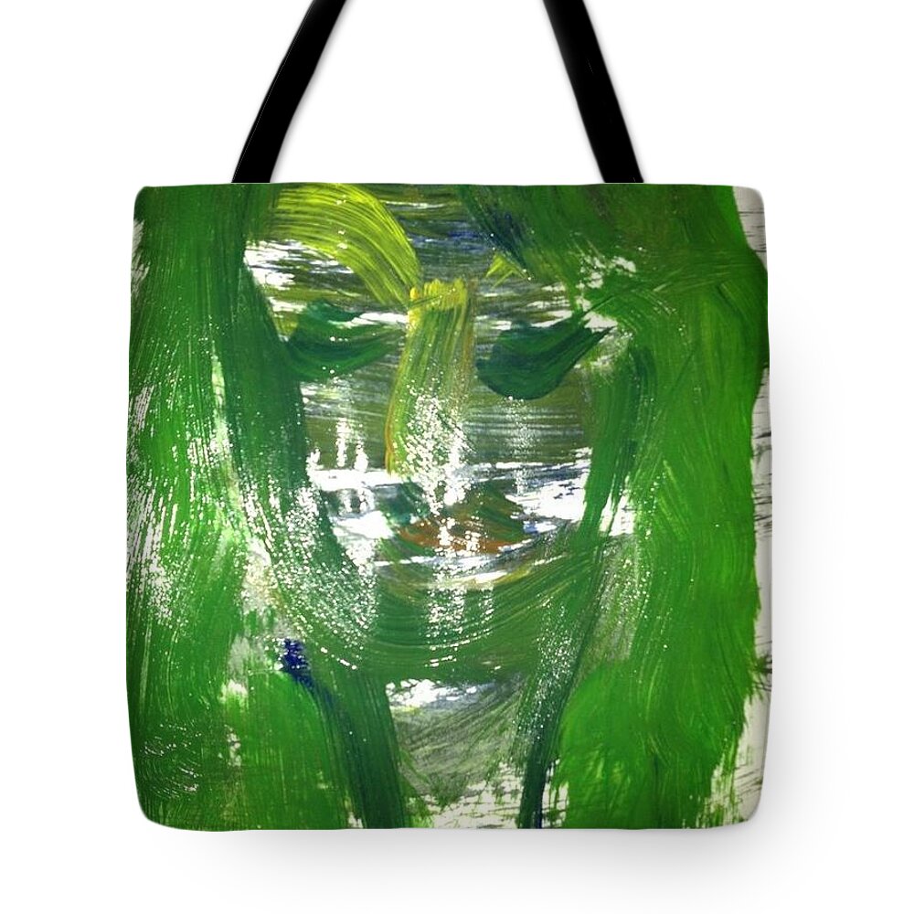 Green Tote Bag featuring the photograph Art Therapy 173 by Michele Monk