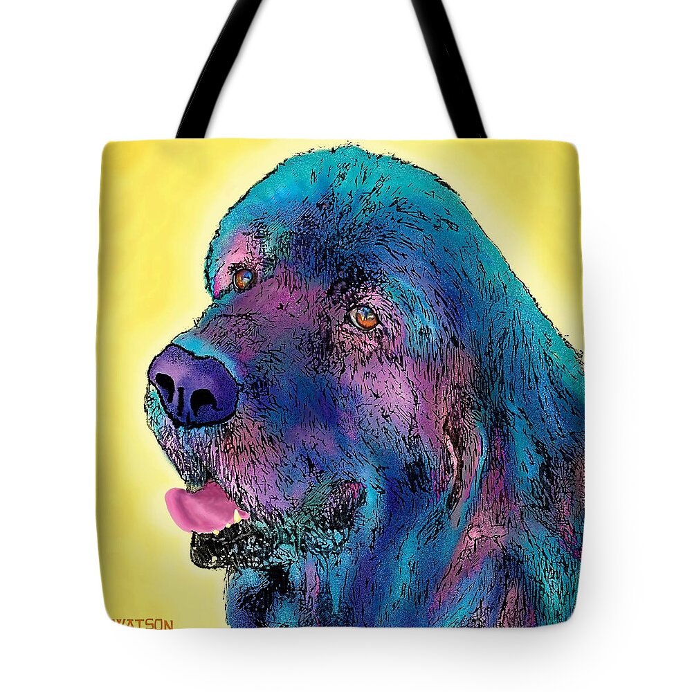 Mouth Tote Bag featuring the digital art Arthur by Marlene Watson
