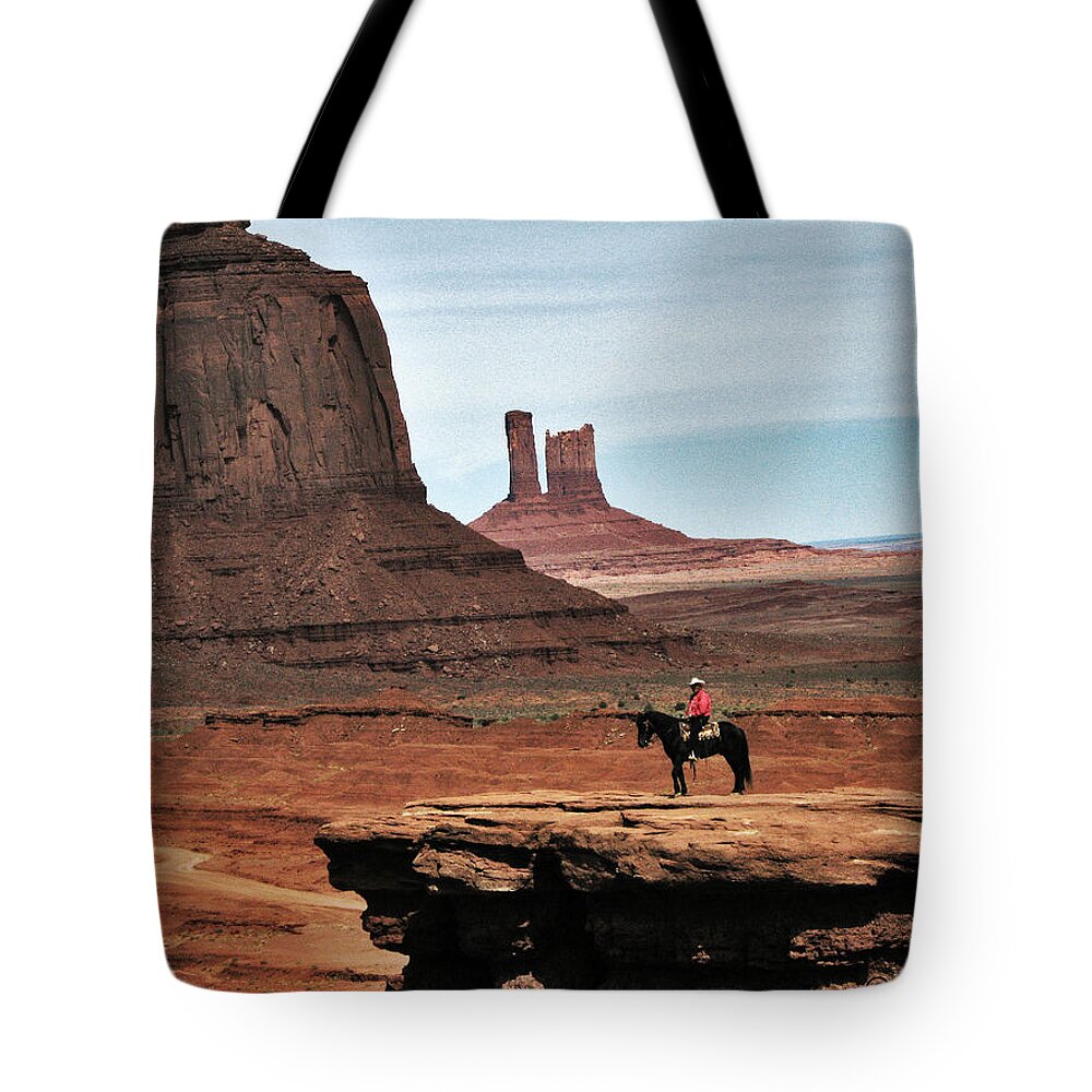 Monument Valley Tote Bag featuring the photograph As Far As the Eye Can See by Sylvia Thornton