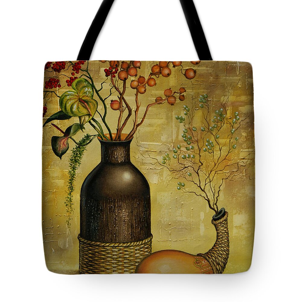 Asia Tote Bag featuring the painting Asian desert by Vrindavan Das