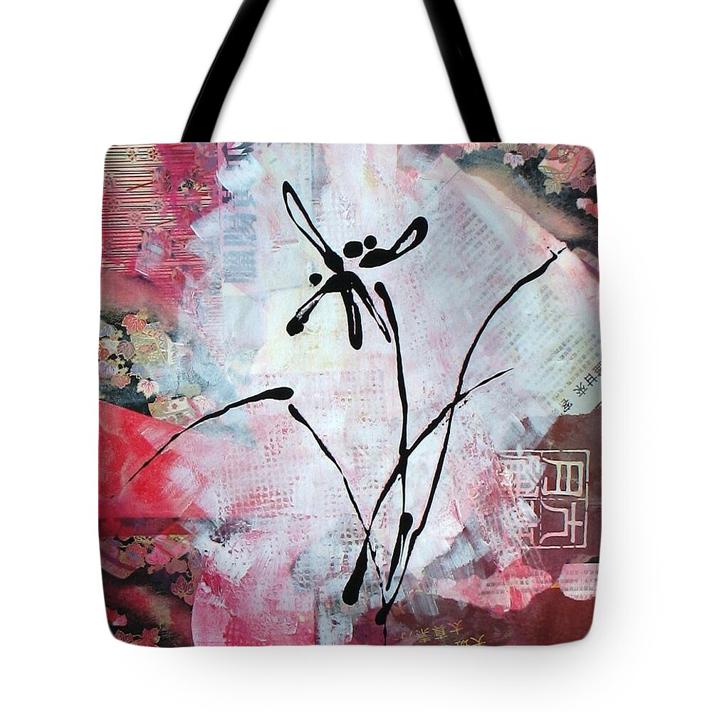 Floral And Foliage Tote Bag featuring the painting Asian Orchid by Louise Adams