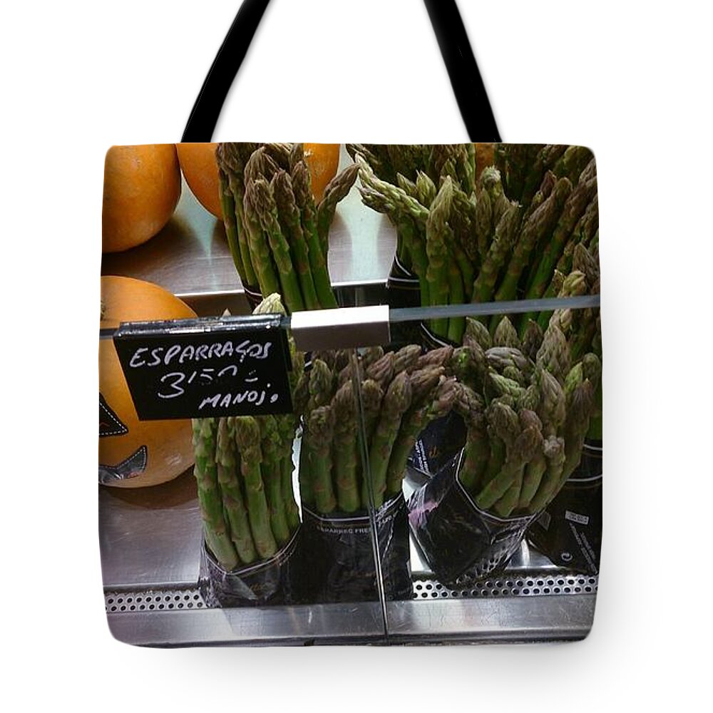 Asparagus Tote Bag featuring the photograph Asparagus by Moshe Harboun