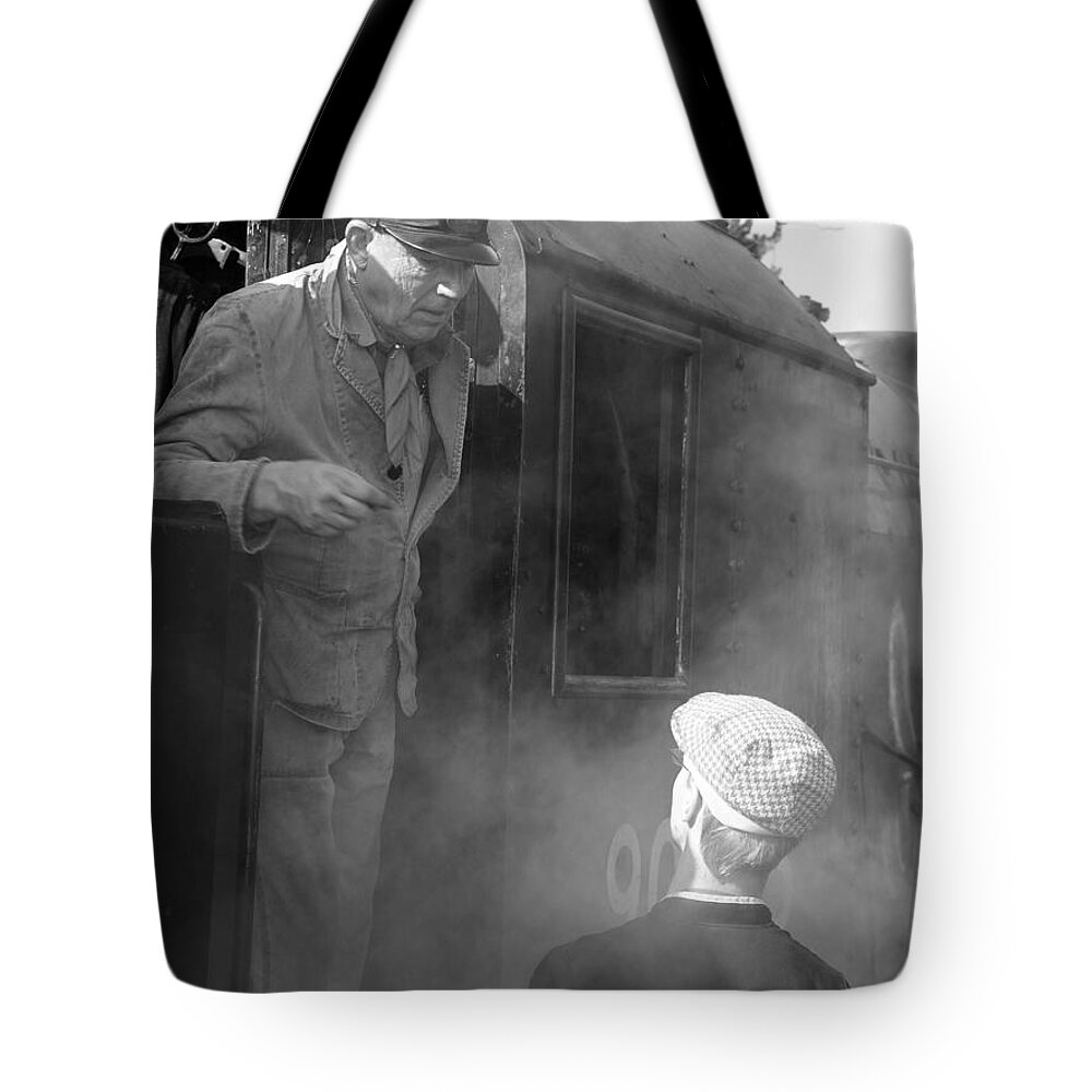 Railways Tote Bag featuring the photograph Aspirations... by Richard Denyer