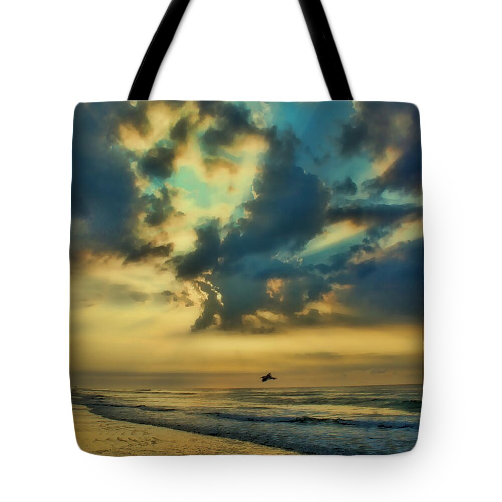 Sunrise Tote Bag featuring the photograph At Peace by Jeff Breiman