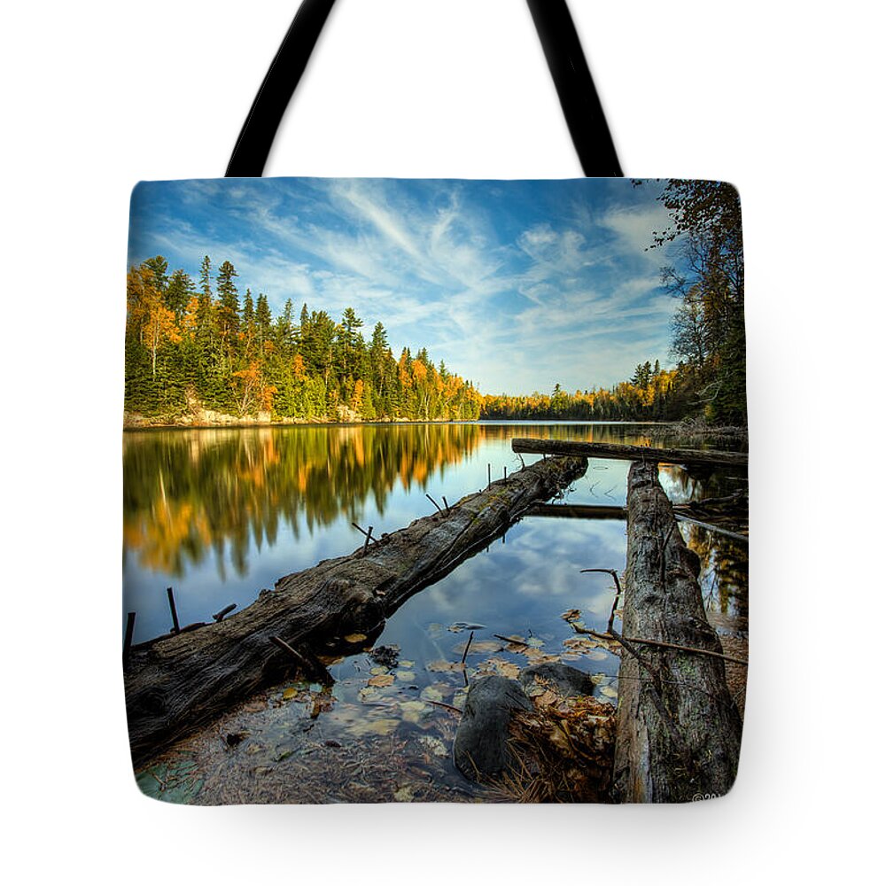 Abandoned Tote Bag featuring the photograph At the Loch Lomond Dam by Jakub Sisak