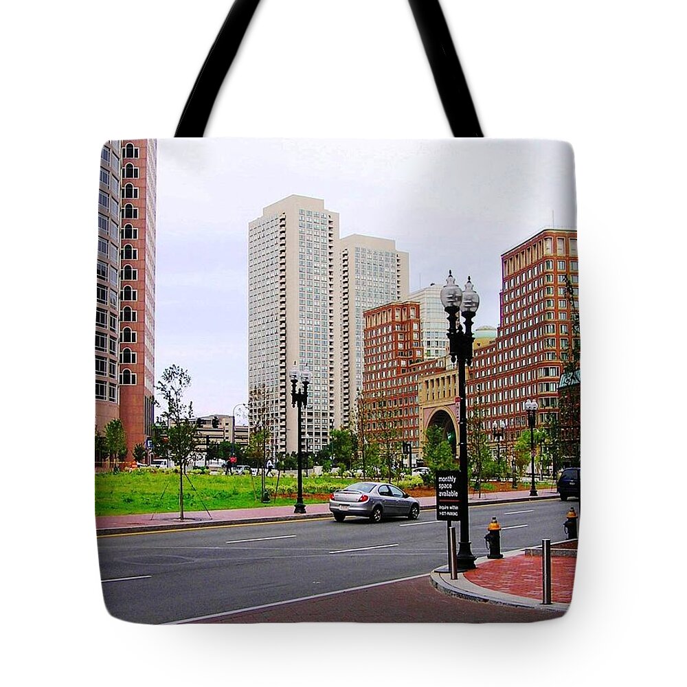 Atlantic Avenue Tote Bag featuring the photograph Atlantic Avenue by Oleg Zavarzin