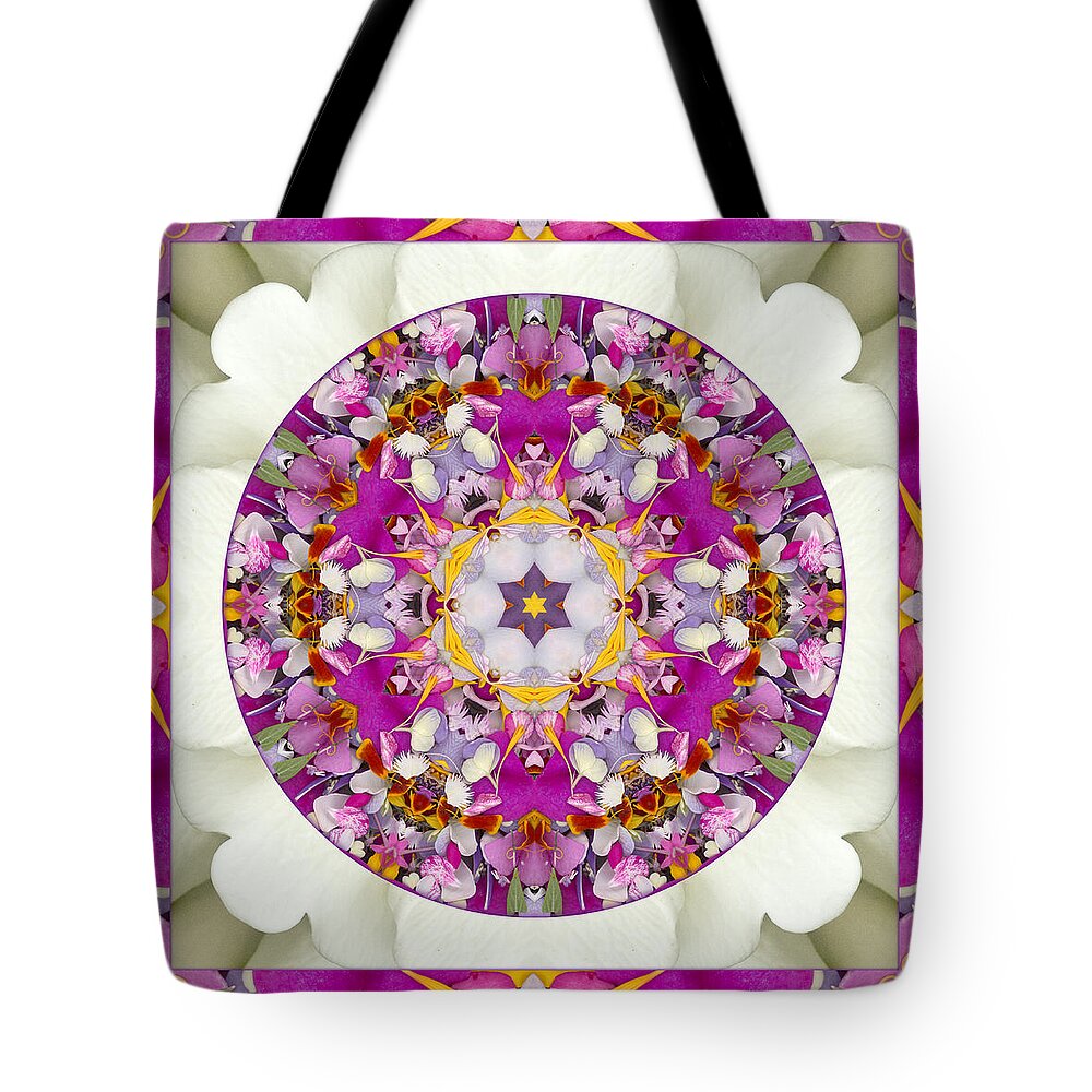 Meditation Healing Art Tote Bag featuring the photograph Aura of Joy by Bell And Todd