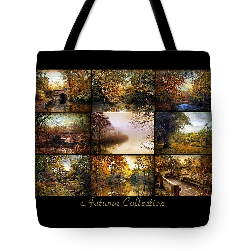 Poster Tote Bag featuring the photograph Autumn Collage by Jessica Jenney