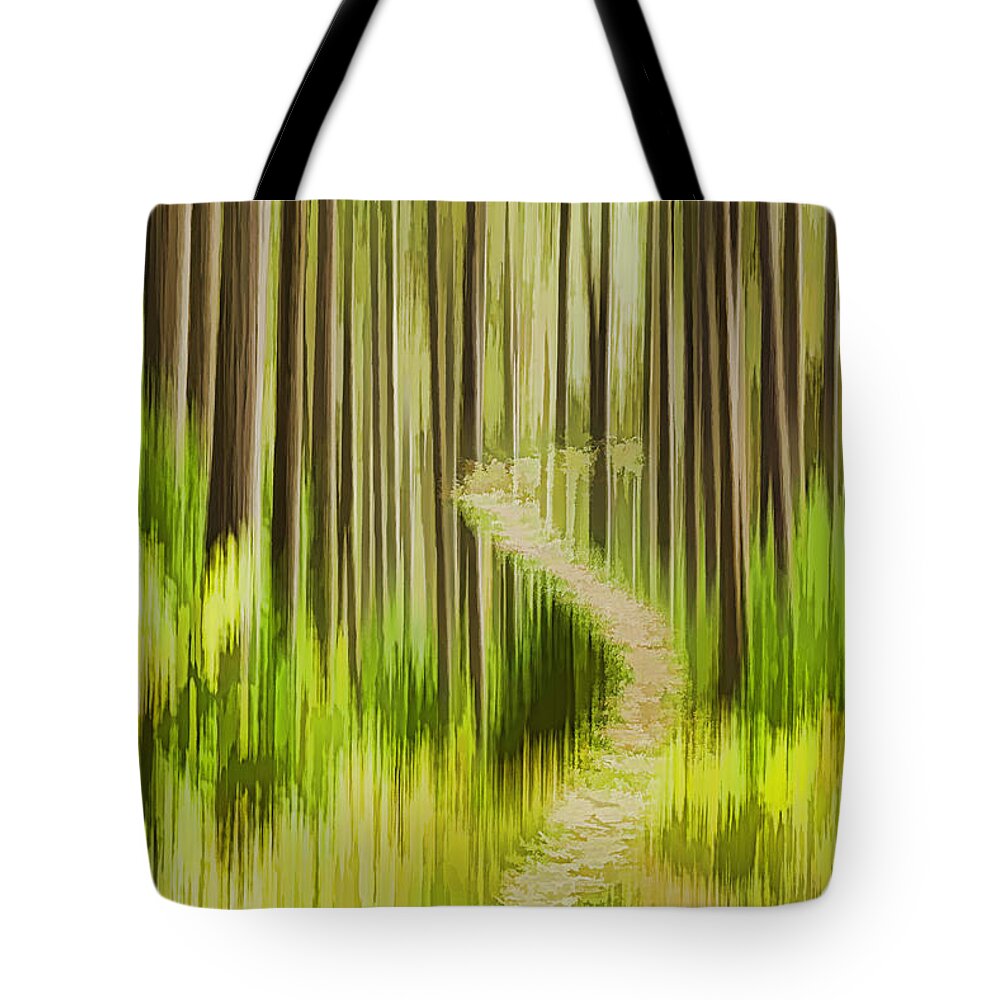 Forest Tote Bag featuring the photograph Autumn Forest Abstract Version 3 by Thomas Young