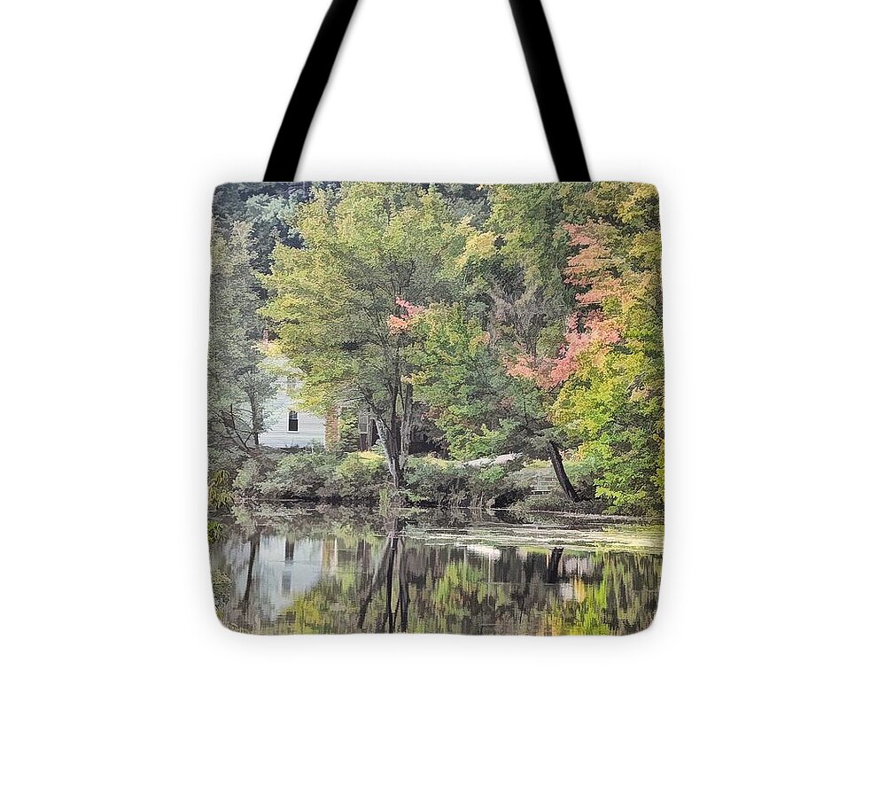 Autumn Tote Bag featuring the photograph Autumn in Pastel by Phyllis Meinke