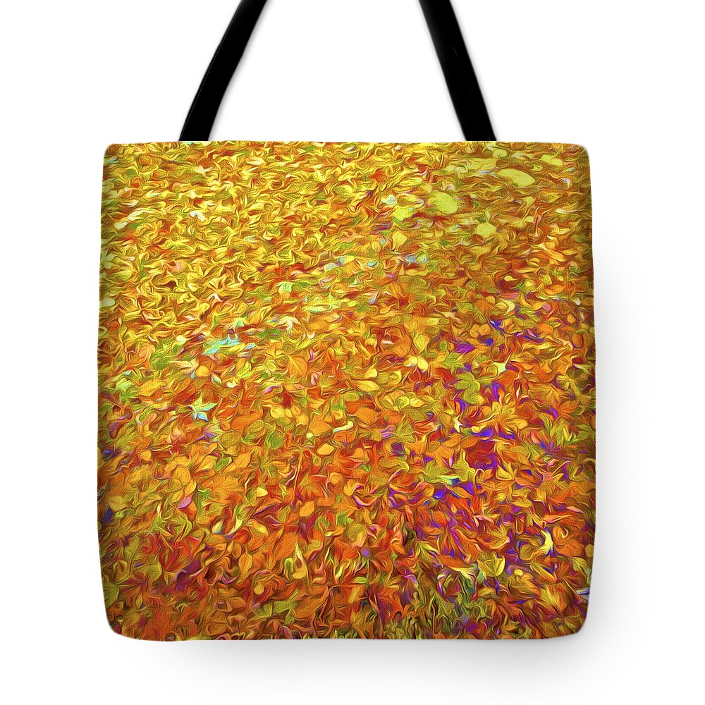 Abstract Tote Bag featuring the photograph Autumn Leaves by David Letts
