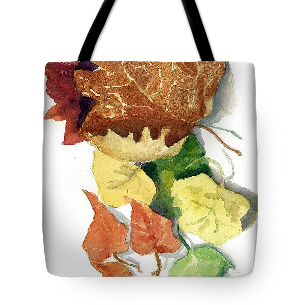 Nature Tote Bag featuring the painting Autumn Leaves by Maria Hunt