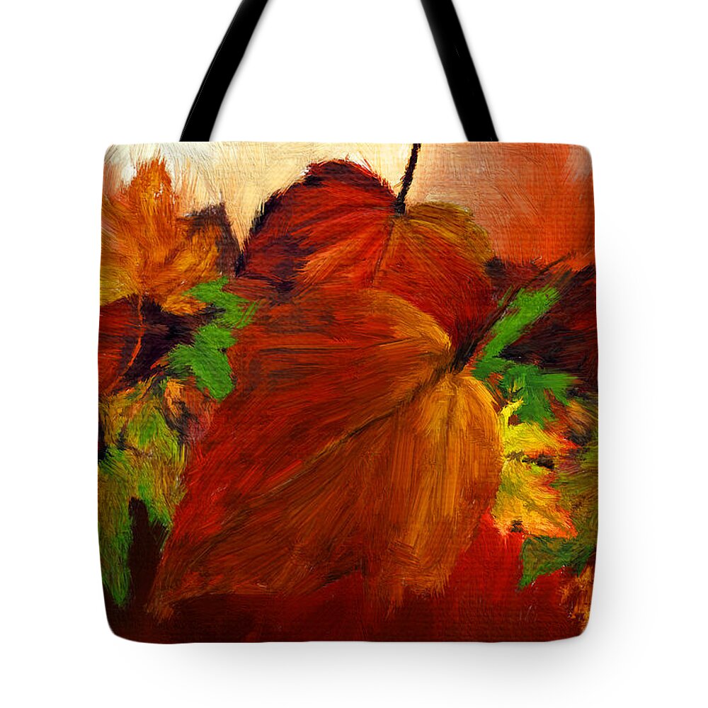 Four Seasons Tote Bag featuring the digital art Autumn Passion by Lourry Legarde