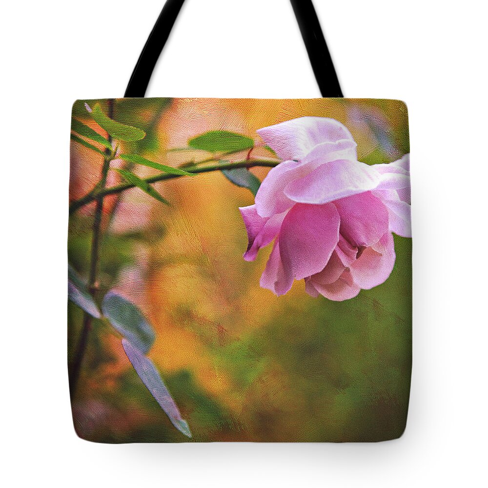 Rose Tote Bag featuring the photograph Autumn Rose by Theresa Tahara