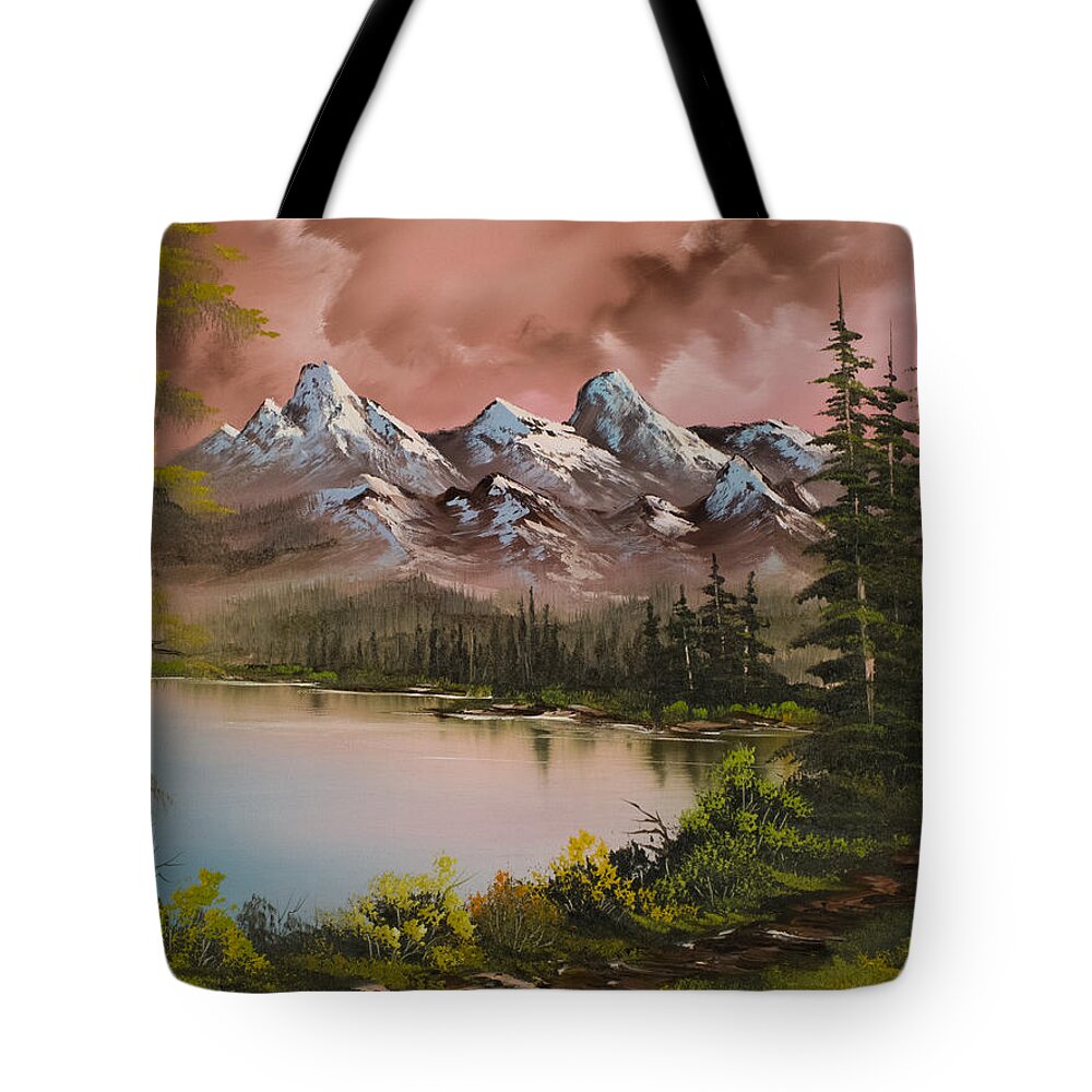 Landscape Tote Bag featuring the painting Autumn Storm by Chris Steele