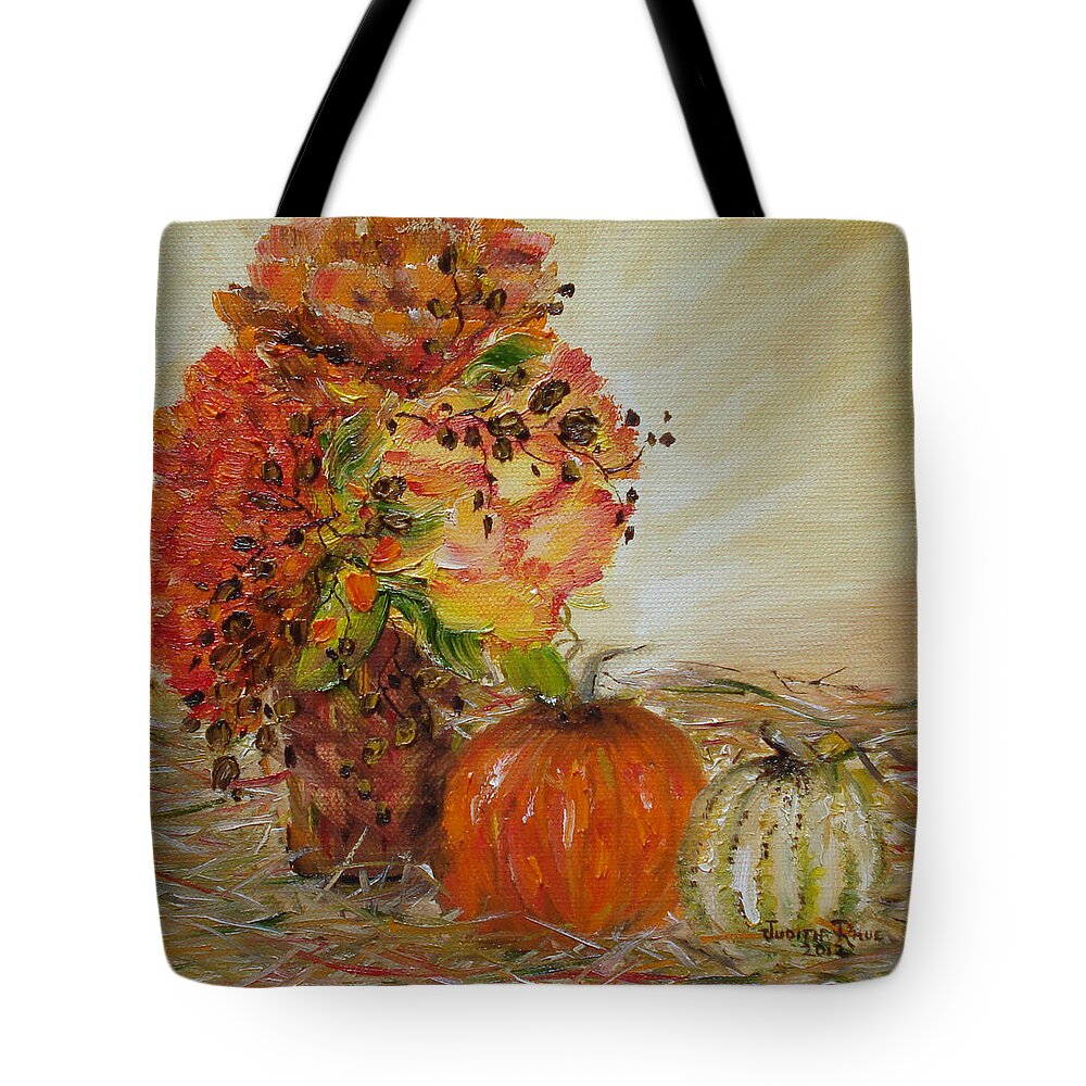 Autumn Tote Bag featuring the painting Autumn Sunrise by Judith Rhue