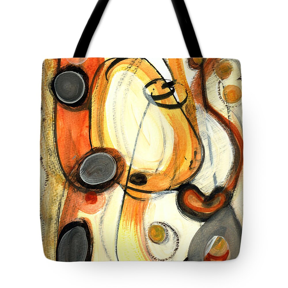 Abstract Art Tote Bag featuring the painting Autumn Winds by Stephen Lucas