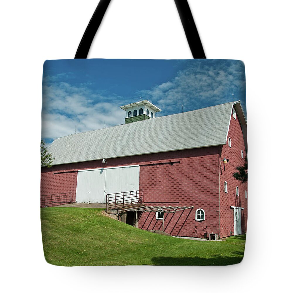 Farm Tote Bag featuring the photograph Babcock Barn 2263 by Guy Whiteley
