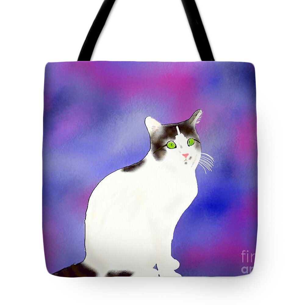 African-american Artist Tote Bag featuring the painting Baby Girl II by Anita Lewis