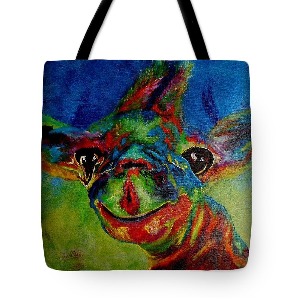 Animal Tote Bag featuring the painting Baby by Maris Sherwood