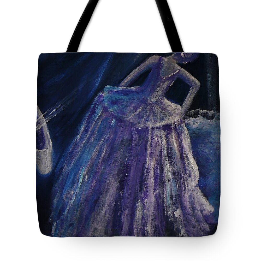 Dance Tote Bag featuring the painting Backstage by Barbara St Jean