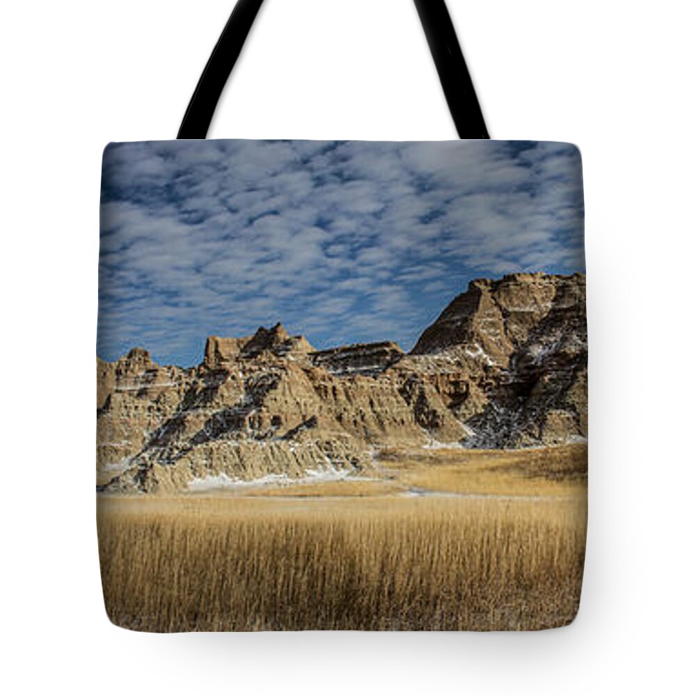 Day Tote Bag featuring the photograph Badlands South Dakota by Aaron J Groen