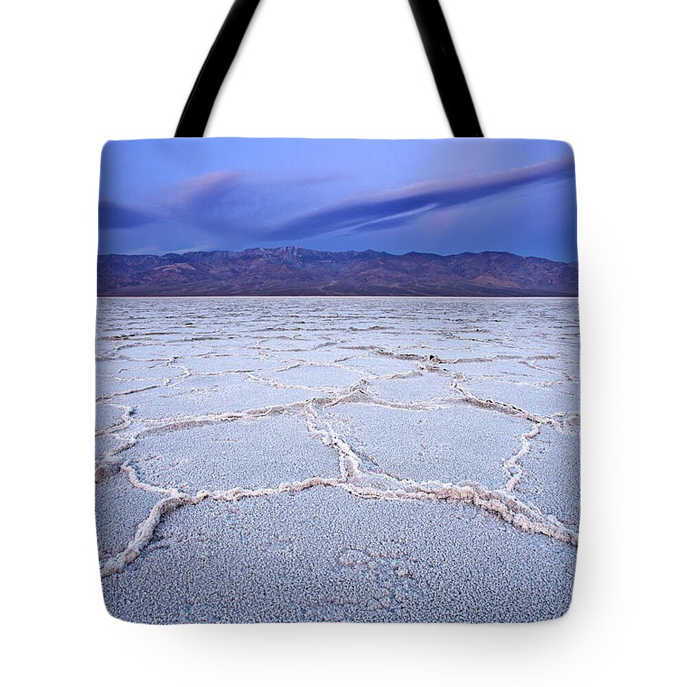 Death Valley Tote Bag featuring the photograph Badwater Dawn by Darren White