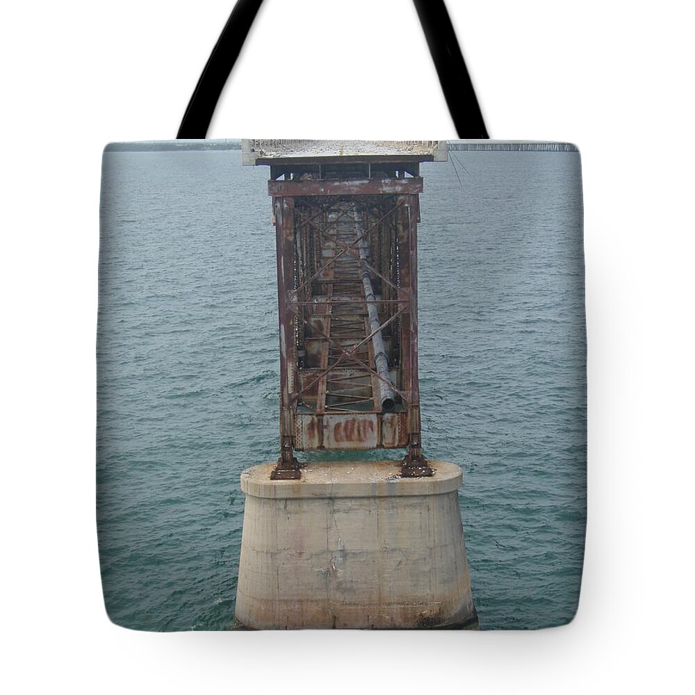 Bridge Tote Bag featuring the photograph Bahia Honda by Robert Nickologianis