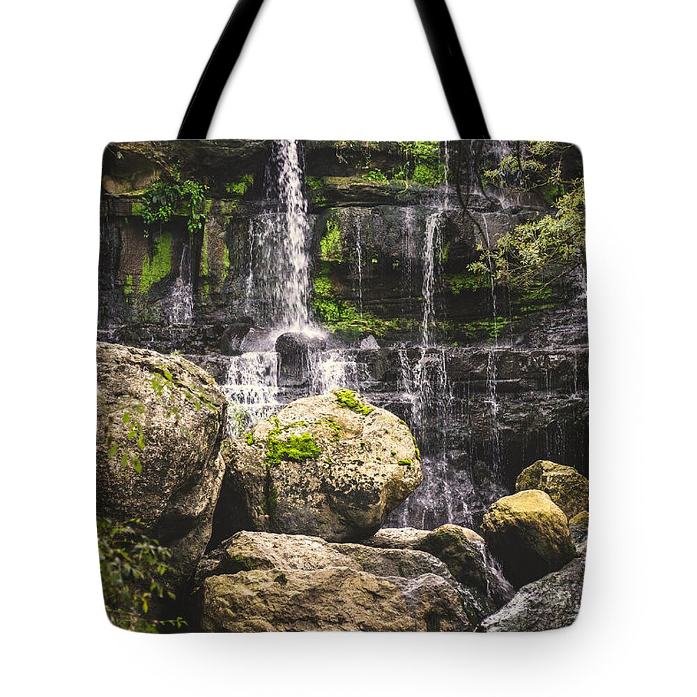 Paradise Tote Bag featuring the photograph Bajouca Waterfall VIII by Marco Oliveira