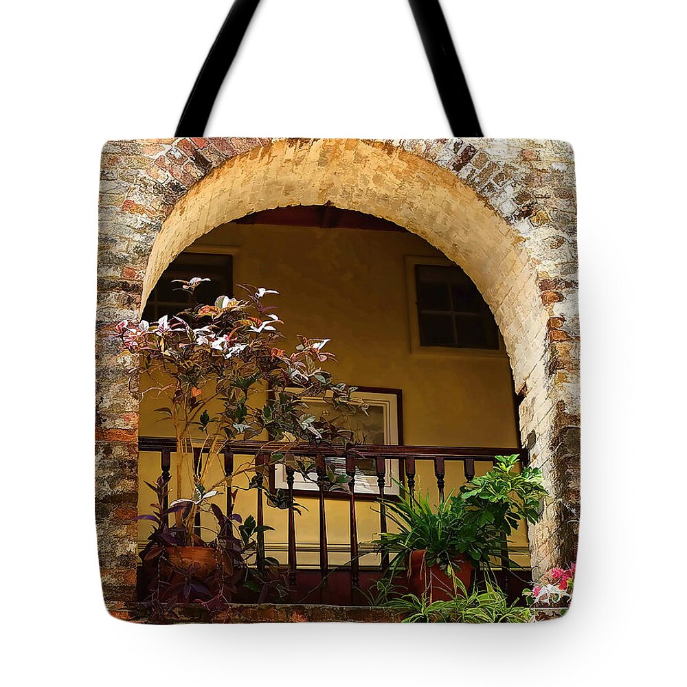 St Lucia Tote Bag featuring the photograph Balcony St Lucia by Tom Prendergast