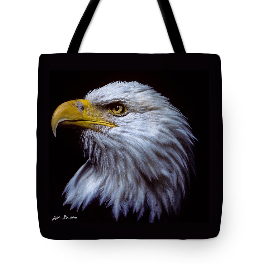 Animal Tote Bag featuring the photograph Bald Eagle by Jeff Goulden