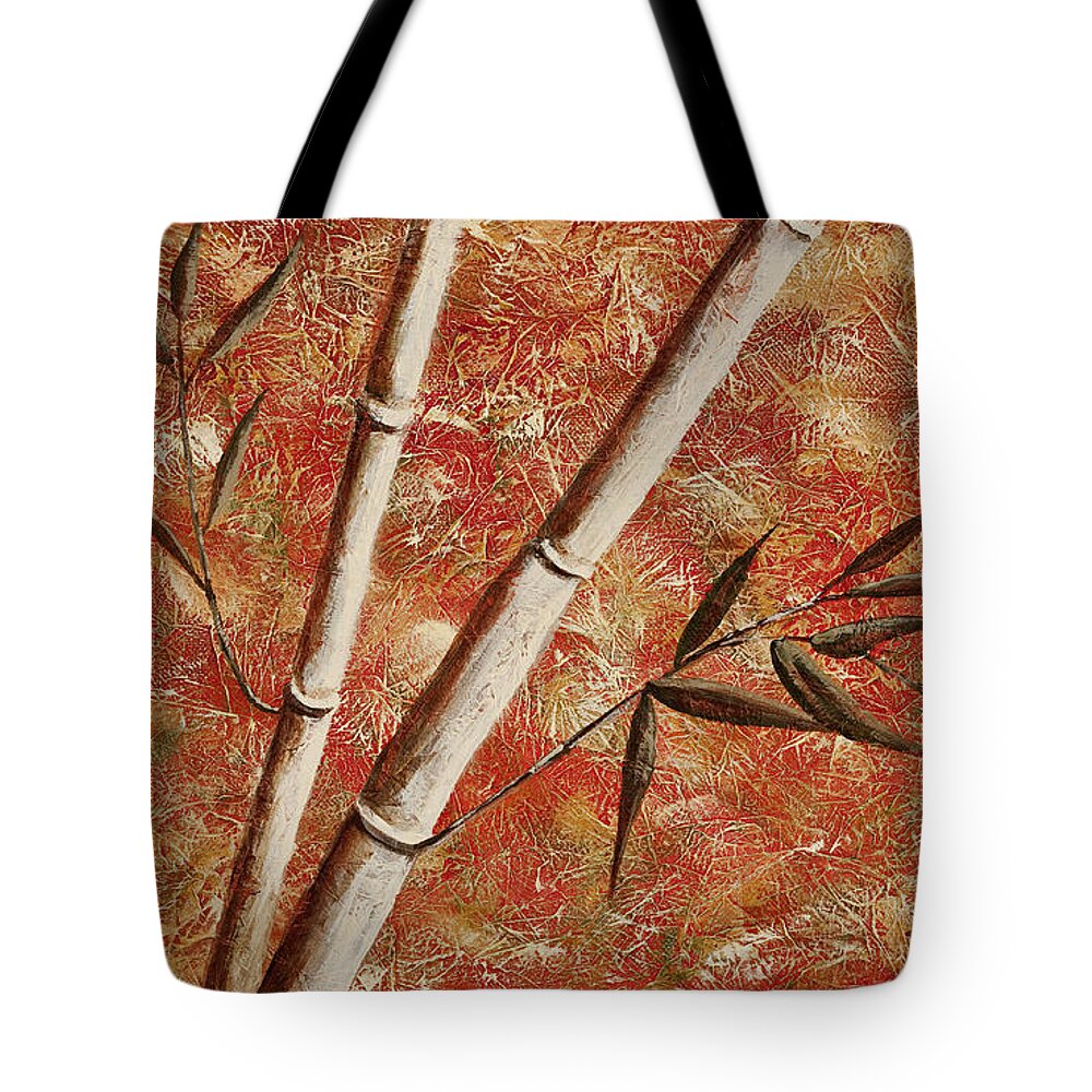 Bamboo Tote Bag featuring the painting Bamboo 2 by Darice Machel McGuire