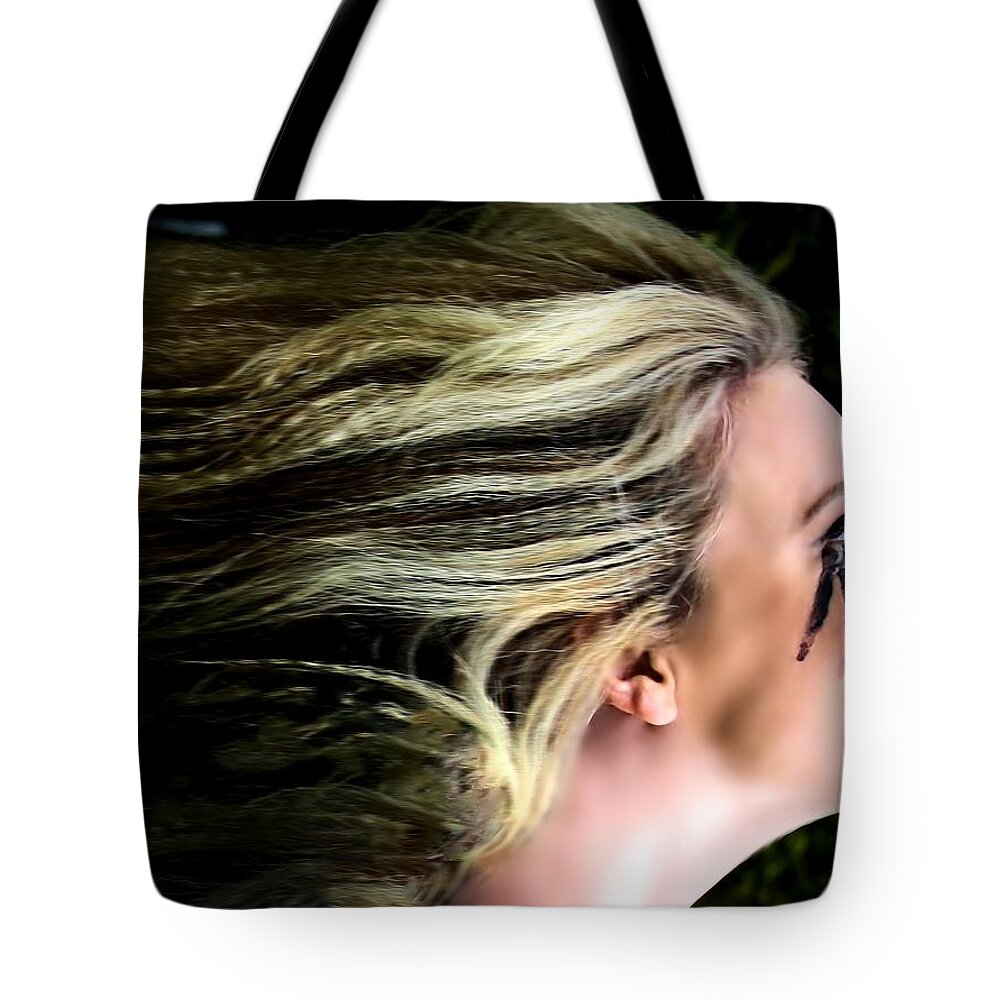 Banshee Tote Bag featuring the photograph Banshee by Jon Volden