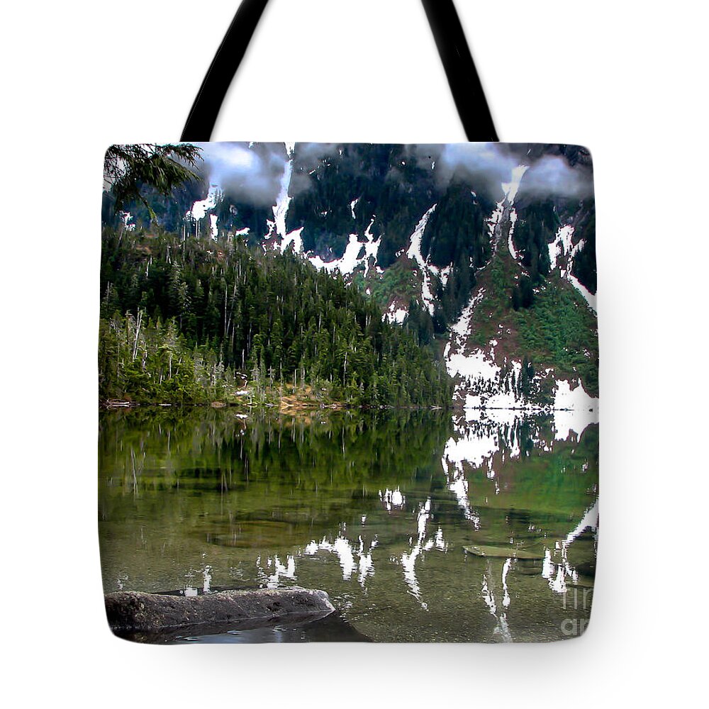 Alaska Tote Bag featuring the photograph Baranof Lake by Robert Bales